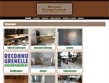 Tablet Screenshot of menuiserieleteillier.com